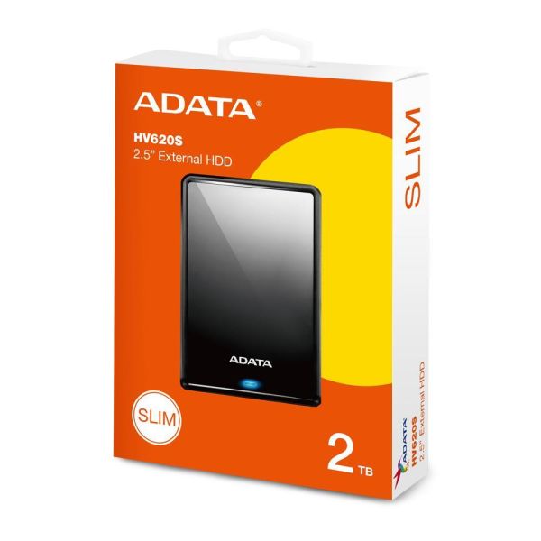 【ADATA 威剛】HV620S 2.5吋行動硬碟 2TB HDD (黑/白/藍/USB3.2/LED操作指示燈號/3年保) 