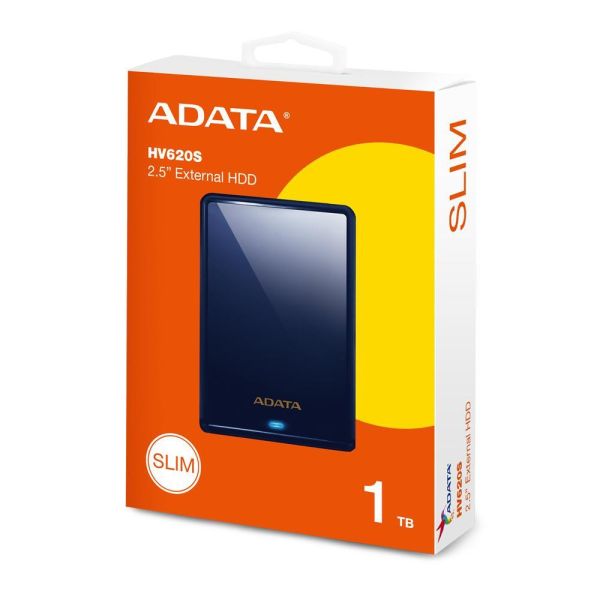 【ADATA 威剛】HV620S 2.5吋行動硬碟 1TB HDD (黑/白/藍/USB3.2/LED操作指示燈號/3年保) 