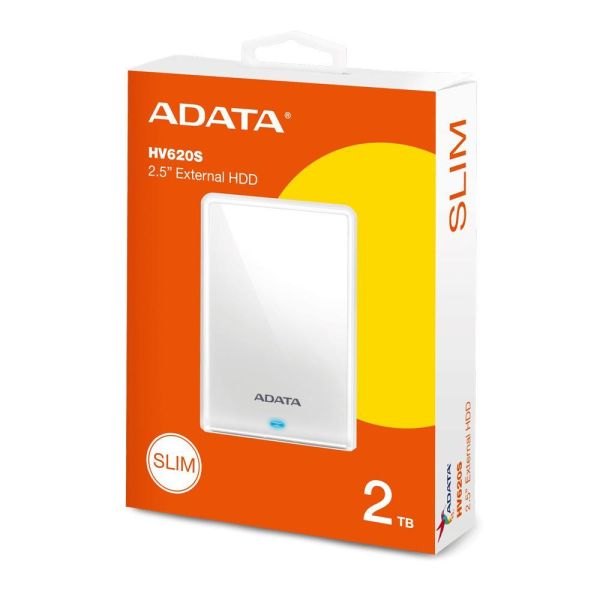 【ADATA 威剛】HV620S 2.5吋行動硬碟 2TB HDD (黑/白/藍/USB3.2/LED操作指示燈號/3年保) 