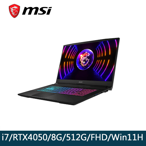 【MSI微星】Katana 17 B12VEK-058TW (i7/8G/512G/FHD/WIN11H)15.6吋 電競筆電 MSI微星,筆電