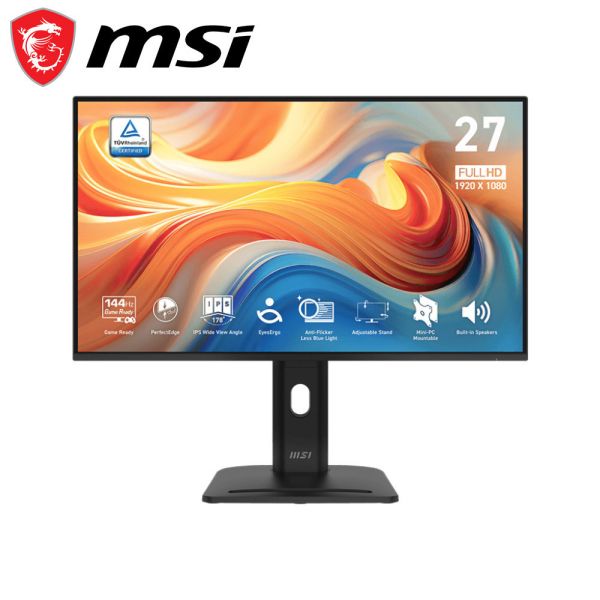 【MSI 微星】PRO MP275PG E14 專業顯示器 (27吋/FHD/144Hz/IPS/內置喇叭/4軸人體工學支架) MSI,27吋,140HZ,FHD,微星,平面螢幕,文書螢幕,螢幕