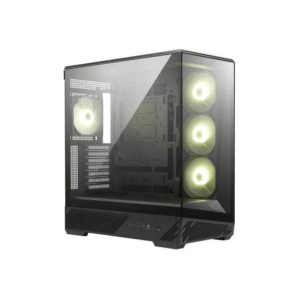 【MSI 微星】MAG PANO 130R PZ 全景玻璃機殼 (ATX/Type-C/內建風扇側3後1/支援背插主板/顯卡400mm/塔散165mm) 