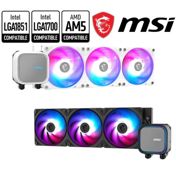 【MSI 微星】 MAG CORELIQUID A13 360 白 (360mm/可更換式上蓋/預裝風扇/12cm風扇*3/三年保/註冊升級五年保) 