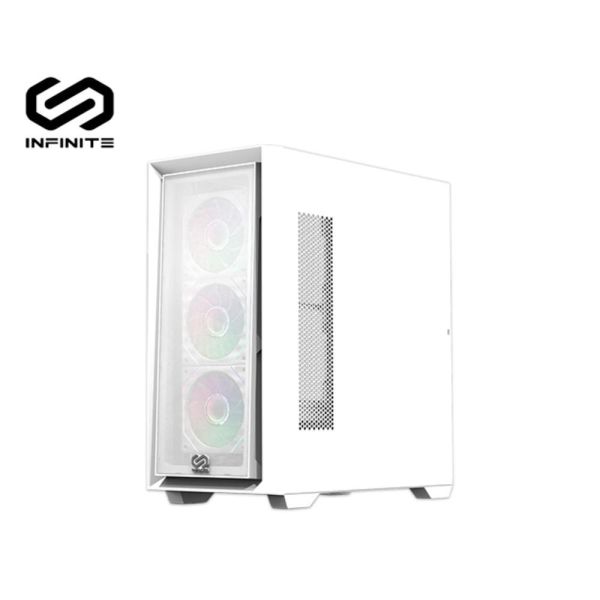 【Mavoly 松聖】INFINITE APEX AC05 玻璃透側機殼 (E-ATX/網孔面板/內建風扇前3後1/顯卡390mm/塔散165mm) 