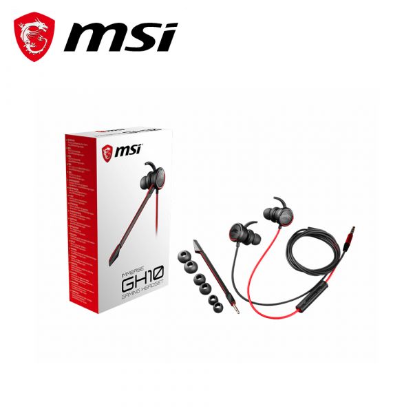 【MSI 微星】IMMERSE GH10 耳塞式電競耳機 MSI,微星,耳機,耳麥,電競耳機