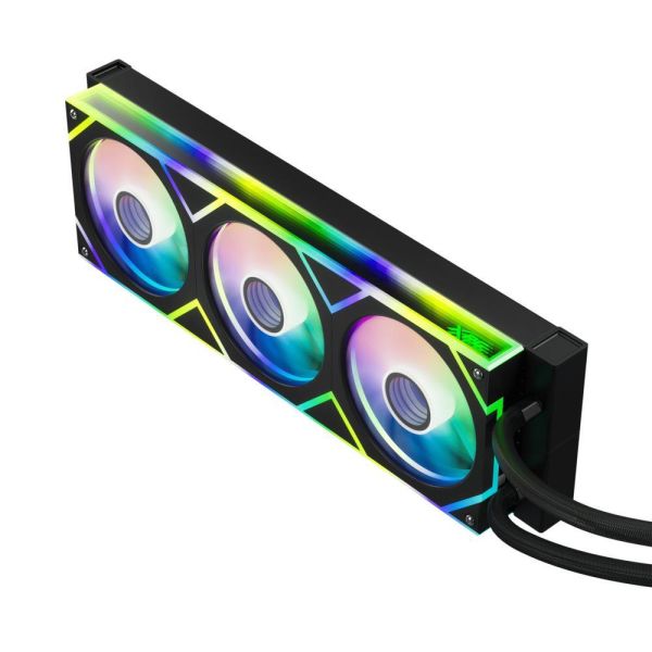 【XPG 威剛】LEVANTE II 360 黑 (360mm/無限鏡冷頭+風扇/預裝風扇/雙腔體水冷頭/一體式風扇/五年保固) 