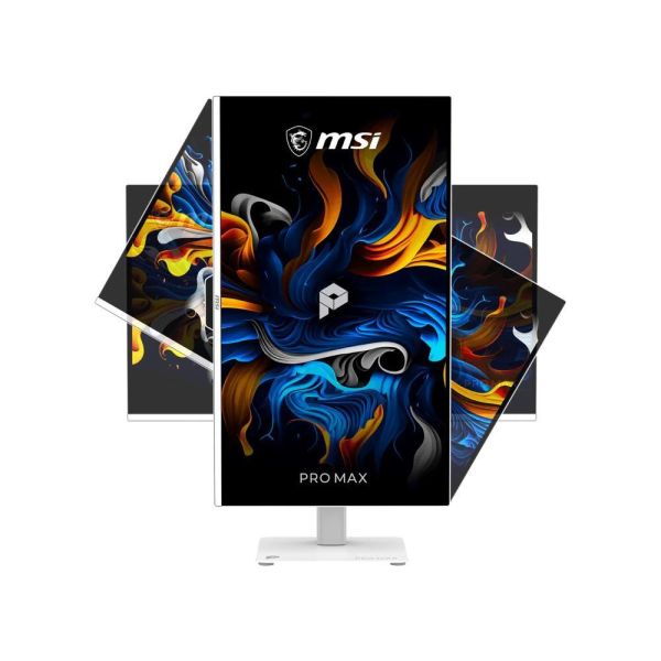 【MSI 微星】PRO MAX 271UPXW12G 白色 4K QD-OLED 液晶螢幕 (DP/HDMI/雙 Type-C(98W+15W)/QD-OLED/4K UHD/120Hz/KVM 功能/可升降旋轉/低藍光/三年保固) MSI螢幕推薦,4KOLED螢幕,27吋螢幕,微星液晶螢幕,QD-OLED螢幕,白色電腦螢幕,專業繪圖螢幕,電競螢幕推薦,MSIPROMAX,4K顯示器