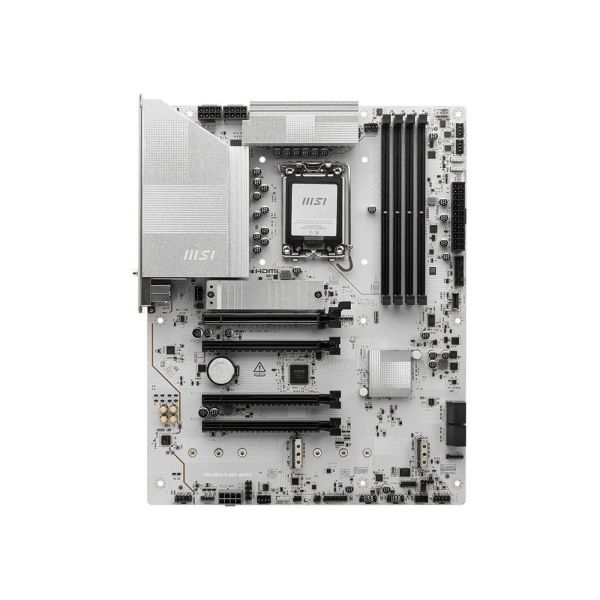 【MSI 微星】PRO Z890-S WIFI WHITE (ATX/1H1P/Realtek 2.5G/Wi-Fi 7+BT 5.4/雪白版/註冊四年保) 