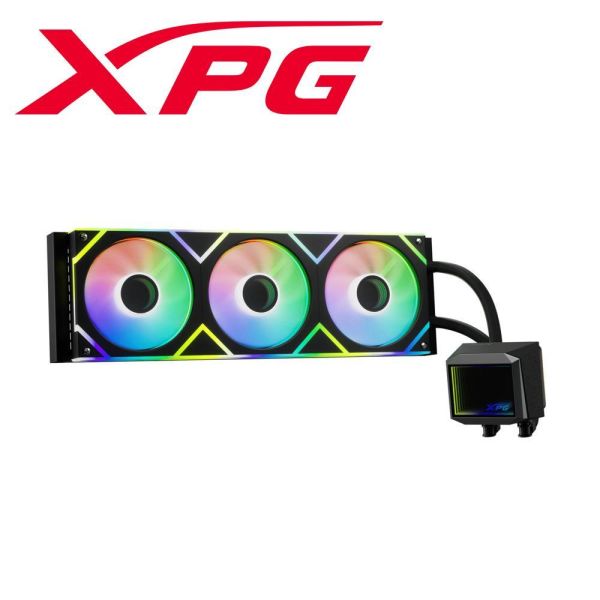 【XPG 威剛】LEVANTE II 360 黑 (360mm/無限鏡冷頭+風扇/預裝風扇/雙腔體水冷頭/一體式風扇/五年保固) 