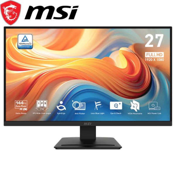 【MSI 微星】PRO MP273L E14 美型螢幕(27型/FHD/HDMI/IPS/144Hz/1ms) MSI,27吋,120HZ,FHD,微星,平面螢幕,文書螢幕,螢幕