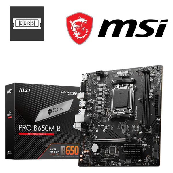 【MSI 微星】PRO B650M-B AM5主機板(M-ATX/3+1年保) 