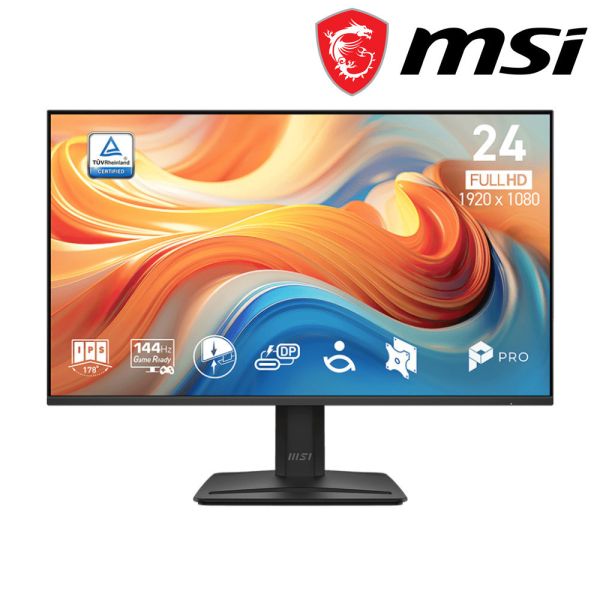 【MSI 微星】MP242 E14C 液晶螢幕 (HDMI/Type-C/IPS/1ms/144Hz/TÜV護眼認證/防閃爍/低藍光) MSI,24吋,144HZ,FHD,微星,平面螢幕,文書螢幕,螢幕