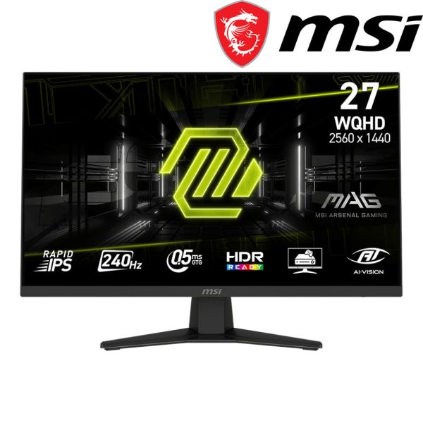 【MSI 微星】MAG 274QF X24 電競螢幕 Rapid IPS/2K/0.5ms/240Hz/G-SYNC/無喇叭/三年保固 MSI,27吋,240HZ,FHD,微星,平面螢幕,電競螢幕,電玩螢幕