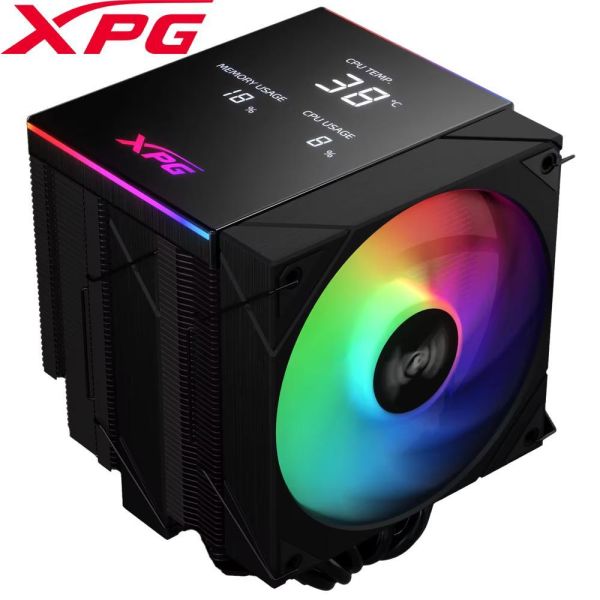 【XPG 威剛】MAESTRO PLUS 62DA (6導管/數位顯示面版/全黑化/12cm風扇*2/雙塔雙扇/高160mm) 