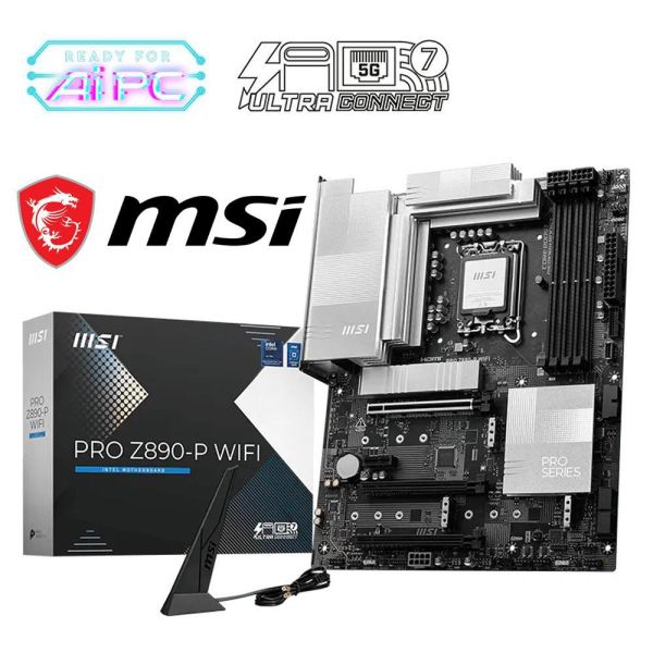 【MSI 微星】PRO Z890-P WIFI (ATX/1H1P/Realtek 5G/WiFi 7+BT 5.4/註冊四年保) 