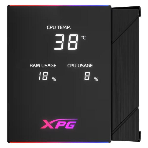 【XPG 威剛】MAESTRO PLUS 62DA (6導管/數位顯示面版/全黑化/12cm風扇*2/雙塔雙扇/高160mm) 