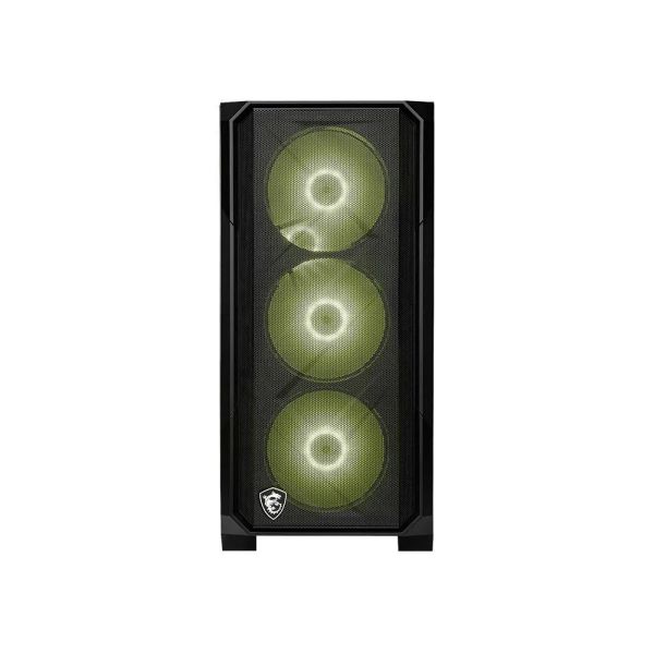 【MSI 微星】MAG Forge 120R AIRFLOW 玻璃透側機殼 (ATX/內建風扇前3後1/網孔面板/顯卡300mm/塔散160mm) 