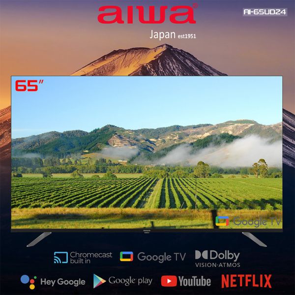 【Aiwa 日本愛華】65吋 4K LED AI-65UD24 智慧型顯示器 65吋,螢幕,電視螢幕,智慧型顯示器,4K