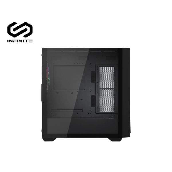 【Mavoly 松聖】INFINITE APEX AC05 玻璃透側機殼 (E-ATX/網孔面板/內建風扇前3後1/顯卡390mm/塔散165mm) 