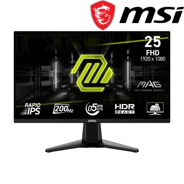 【MSI 微星】MAG 255F E20 電競螢幕 Rapid IPS/0.5ms/200Hz/三年保固 MSI,25吋,200HZ,FHD,微星,平面螢幕,電競螢幕,電玩螢幕