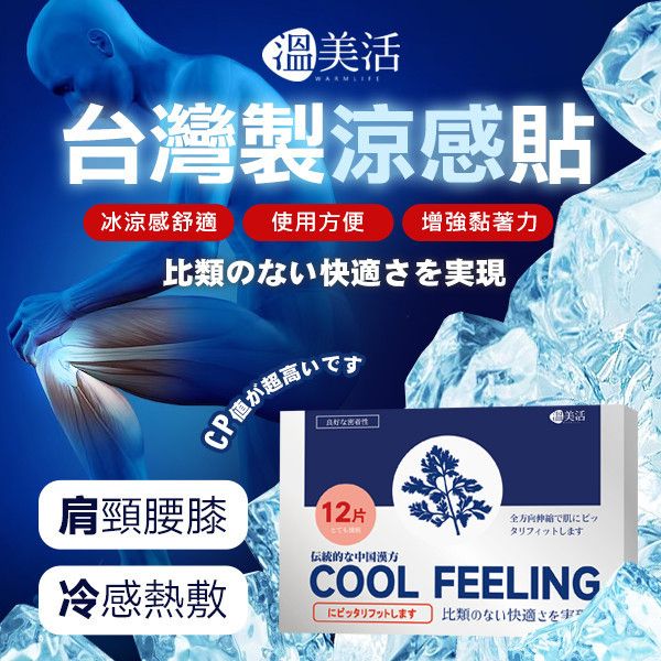 溫美活 薄荷舒緩精油涼感貼 3盒 