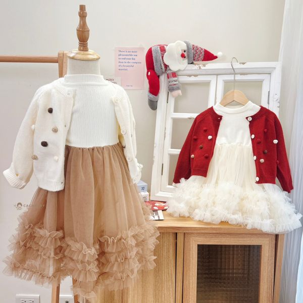 熱銷絕美球球紗紗兩件套 