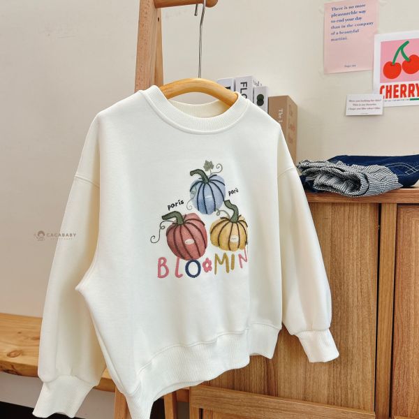 (中大童)軟綿可愛立體南瓜衛衣 