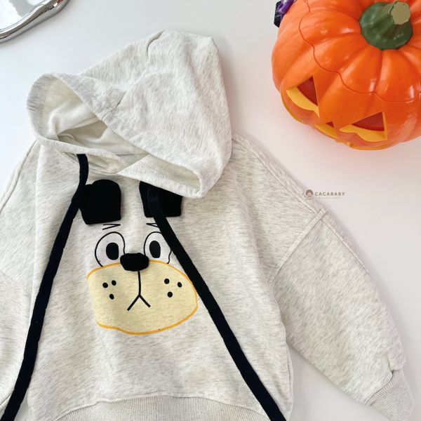 好適合萬聖節的立體狗狗帽T 