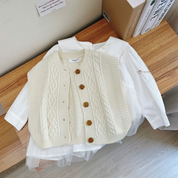 (中大童)仙女的紗紗設計款襯衫 