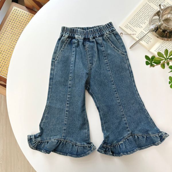 太可愛必買車線喇叭褲 