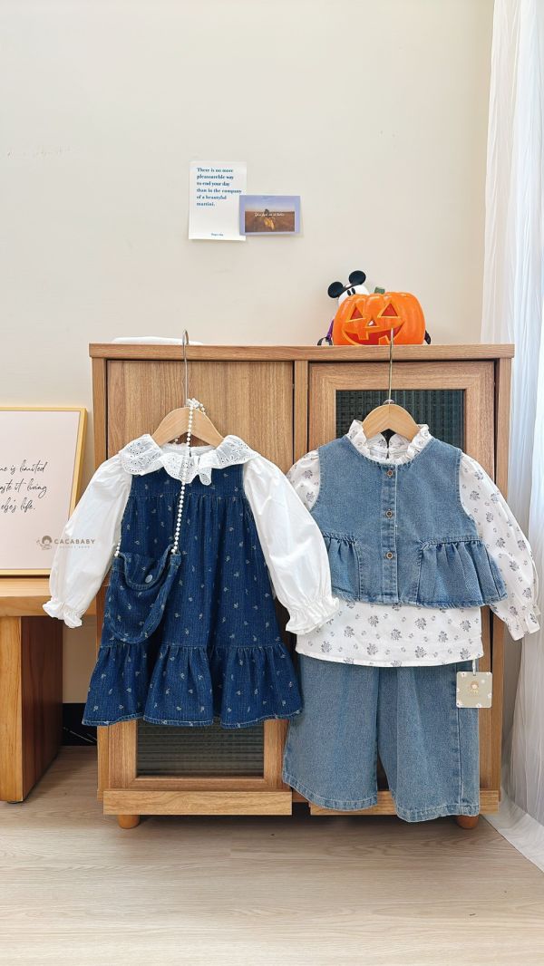 太愛了超爆軟牛仔三件套洋裝(有含包包) 