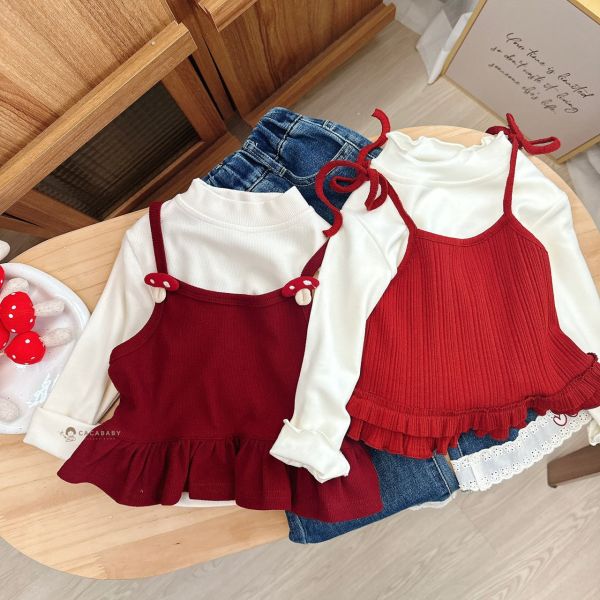 軟軟舒服認證可愛蘑菇珍兩件上衣 