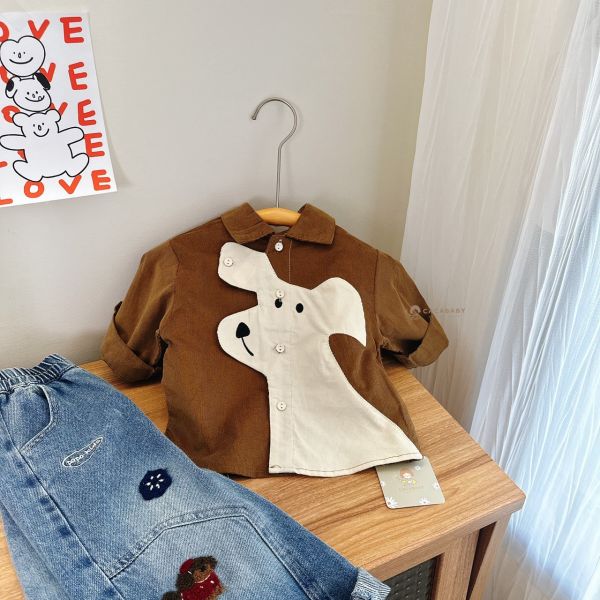 軟軟刺繡臘腸狗狗牛仔褲 