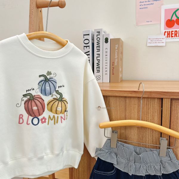 (中大童)軟綿可愛立體南瓜衛衣 