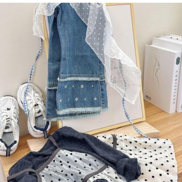 長腿歐逆可拆屁簾喇叭褲 