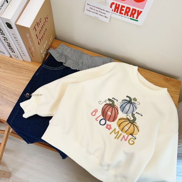 (中大童)軟綿可愛立體南瓜衛衣 