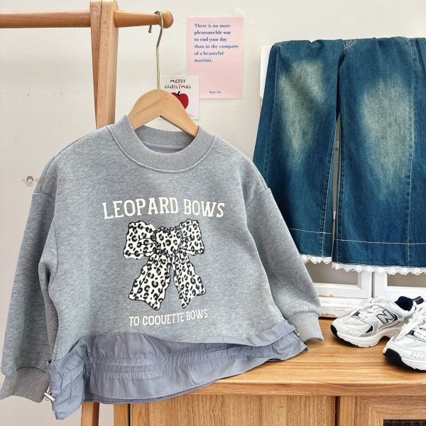 (中大童)蕾絲拼接超軟百搭喇叭褲 