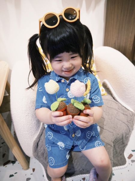 熱銷回歸笑臉牛仔棉套裝 