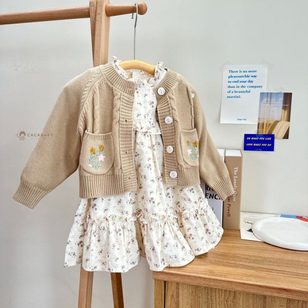 私訊炸裂絕美花花刺繡兩件套洋裝 