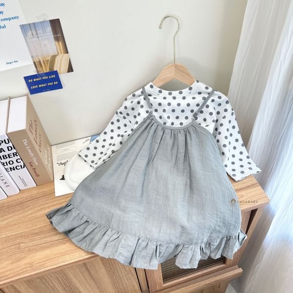 美人魚的絕美細肩可調洋裝 