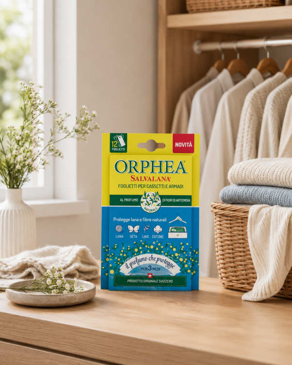 義大利ORPHEA歐菲雅 艾草花香 衣櫃香氛保護片 12片｜義大利製 ORPHEA 歐菲雅,衣櫃香氛,衣物香氛,收納空間香氛,掛片,艾草花香,12片／盒,樟腦丸替代