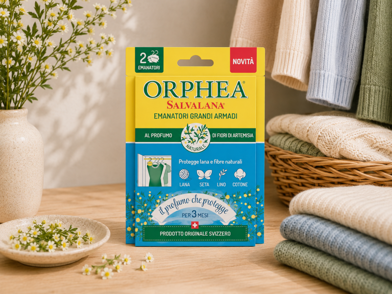 義大利ORPHEA歐菲雅 艾草花香 衣櫃香氛保護掛耳 2入｜義大利製 ORPHEA 歐菲雅,衣櫃香氛,衣物香氛,收納空間香氛,掛耳,艾草花香,2入／盒,樟腦丸替代