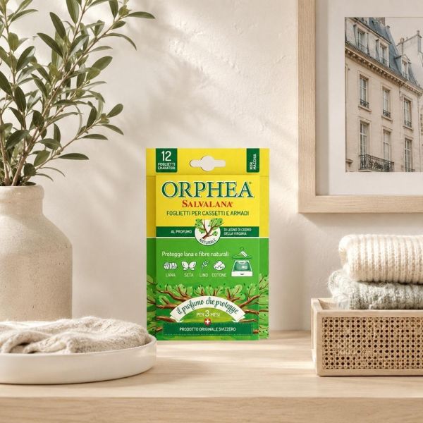 義大利ORPHEA歐菲雅 原木香氣衣物環境保護片-全面取代樟腦丸(12片) 