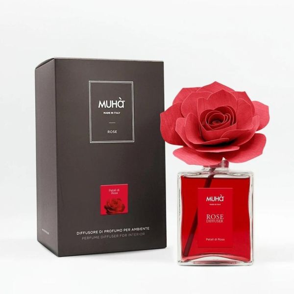 MUHà穆哈香氛 紅玫瑰-紅玫瑰100ml/200ml 香氛,擴香,香水,義大利,進口,手工,居家,私人,空間,玫瑰,薔薇,送禮,禮物,生日,生日禮物,情人,情人節,母親節,七夕,聖誕節,聖誕,平安夜,交換禮物,新年,紀念,紀念日