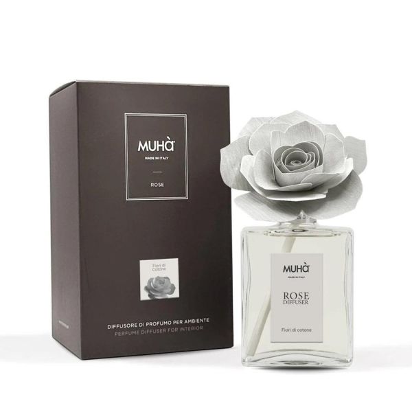 MUHà穆哈香氛 灰玫瑰-晨光暖棉100ml/200ml 香氛,擴香,義大利,進口,居家,私人,空間,禮物,送禮,情人,情人節,七夕,新年,母親節,聖誕,聖誕節,聖誕禮物,交換禮物