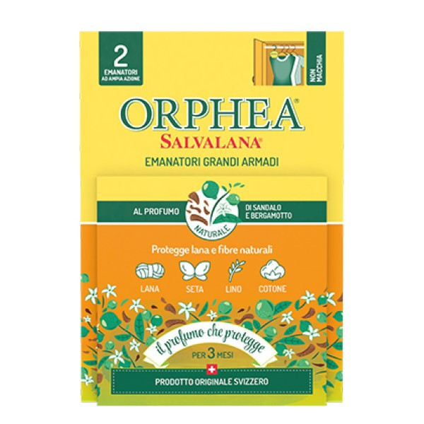 義大利歐菲雅 佛手柑衣物環境保護品-掛耳式(2個)-全面取代樟腦丸 24盒裝 