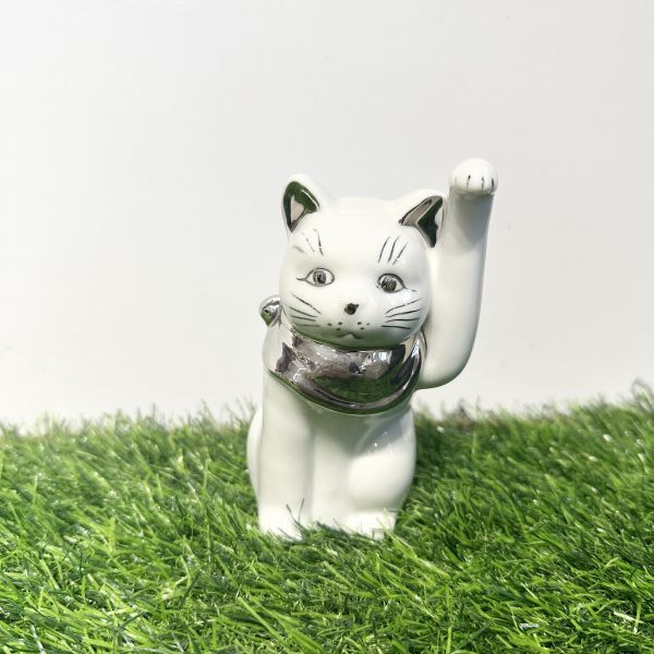 日本製/ 小隻江戶領巾招財貓10cm 