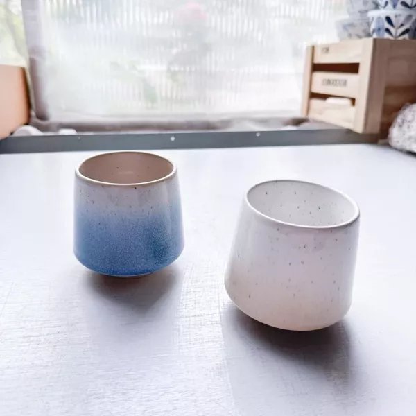 日式漸層釉點茶杯 