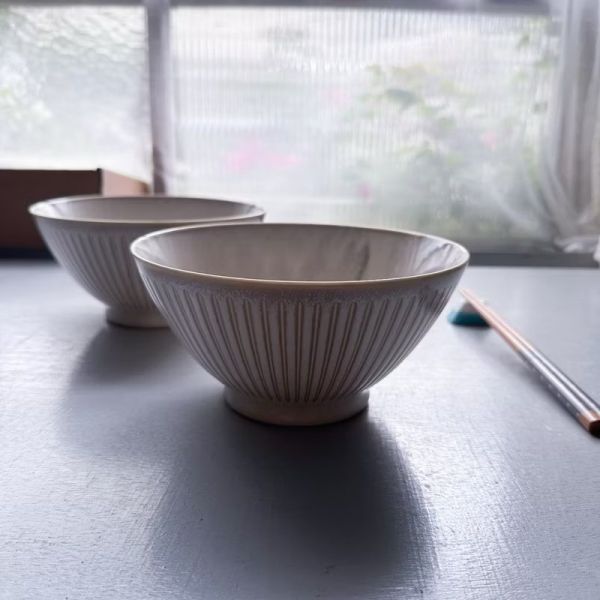 日本製/ 奶油十草大碗公 