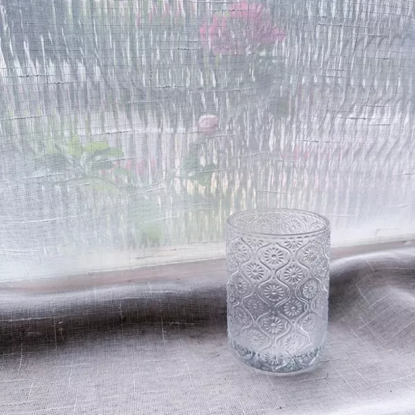 海棠花玻璃杯 